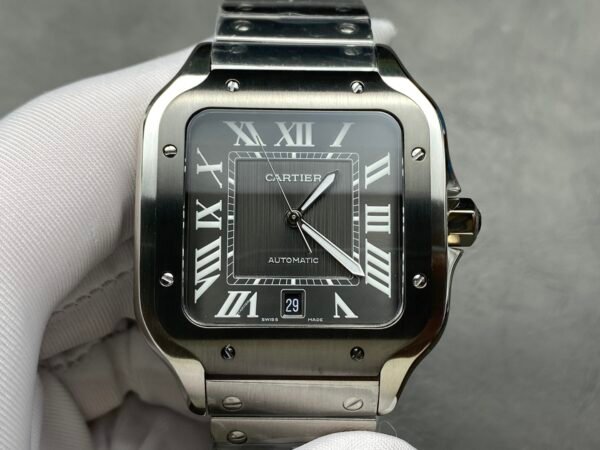 Reloj Santos de Cartier | Carátula Gris