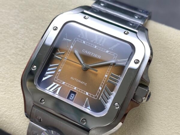 Reloj Santos de Cartier | Caratula Café