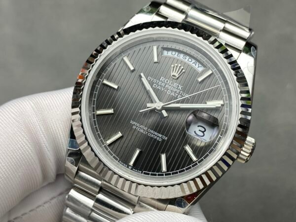 Rolex Day Date | Stainless - Carbon - Image 2