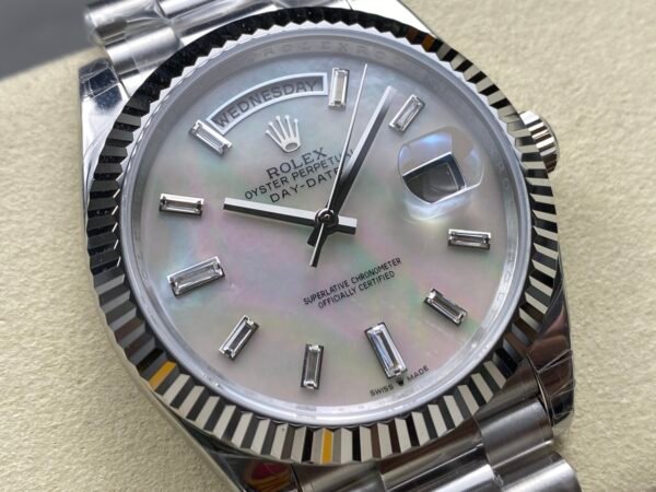 Rolex Day Date | Stainless Pearl